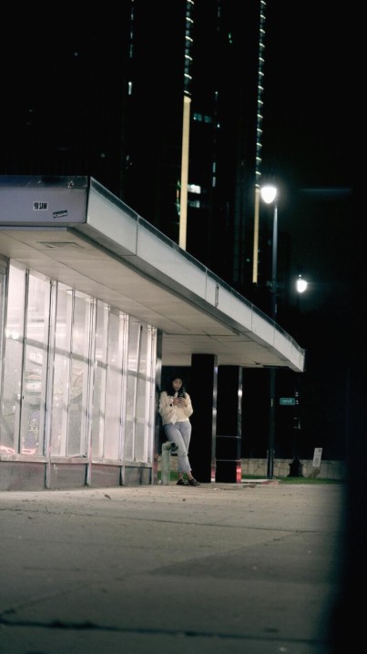 Students using phones